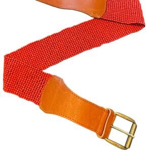 Vintage | Accessories | Vintage Leather Braided Cord Belt  display picture 1